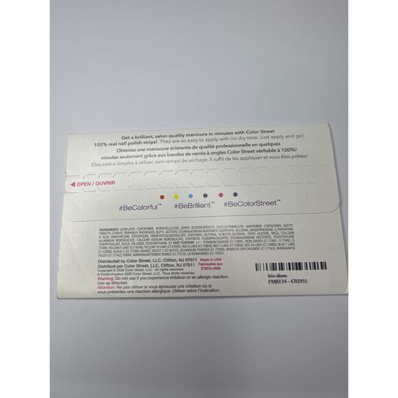 NWT Color Street “Iris-dium” Amethyst With A Rich Metallic Finish Nail Strips - Picture 4 of 4